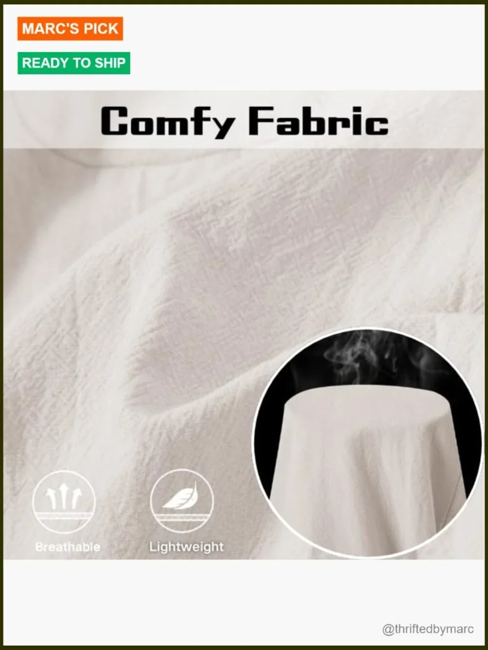 Men's Cotton Linen Capri Pants Elastic Waist Drawstring Loose Fit